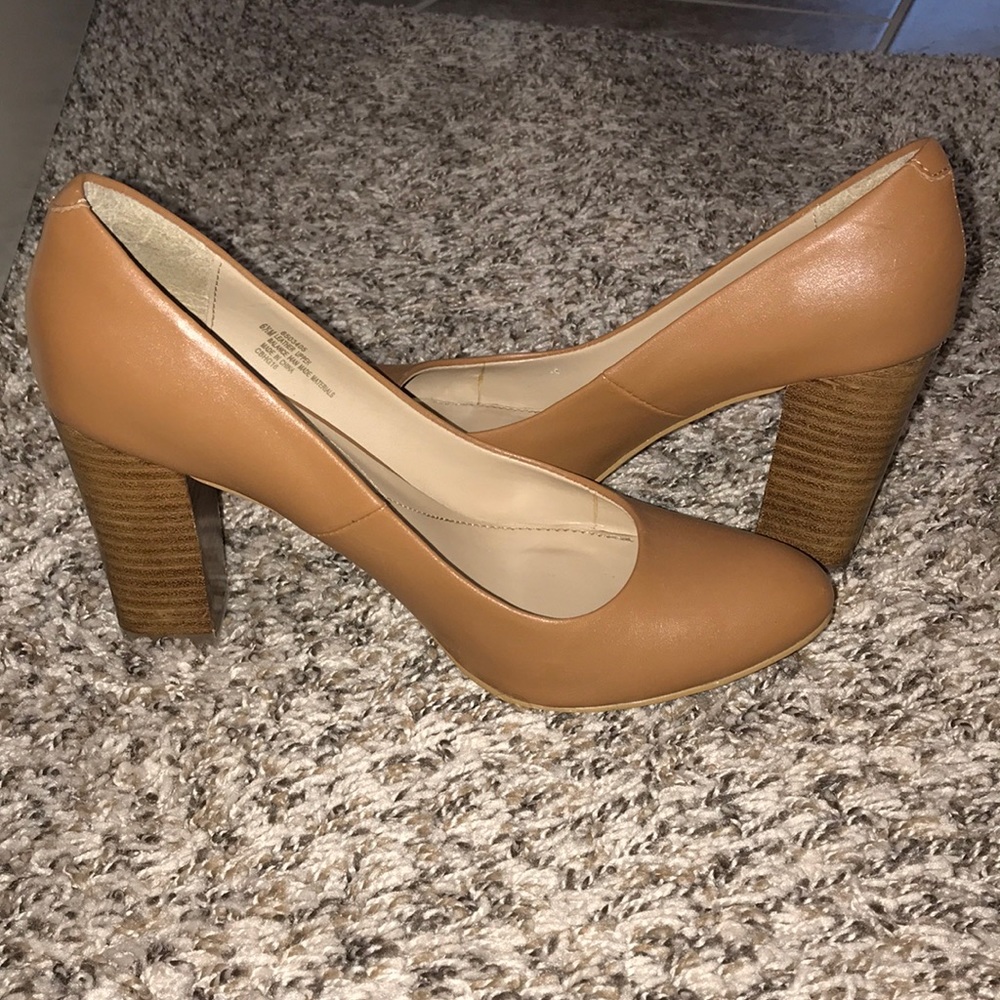 Tan Leather Pumps